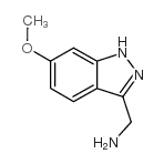 6-甲氧基-1H-吲唑-3-甲胺结构式