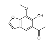 1-(6-hydroxy-7-methoxy-1-benzofuran-5-yl)ethanone Structure