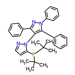 5-(di-tert-Butylphosphino)-1',3',5'-triphenyl-1'h-[1,4']bipyrazole Structure