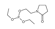 diethyl 2-(2-oxopyrrolidin-1-yl)ethyl phosphite结构式