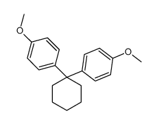 1-methoxy-4-[1-(4-methoxyphenyl)cyclohexyl]benzene结构式