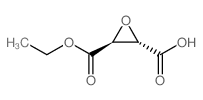 (2S,3S)-3-(ETHOXYCARBONYL)OXIRANE-2-CARBOXYLIC ACID结构式