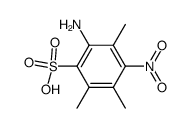 2-amino-3,5,6-trimethyl-4-nitro-benzenesulfonic acid结构式