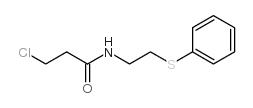 3-氯-N-[2-(苯基磺酰基)乙基]丙酰胺结构式