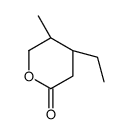 (4R,5R)-4-ethyl-5-methyloxan-2-one Structure