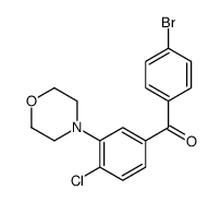 (4-bromophenyl)-(4-chloro-3-morpholin-4-ylphenyl)methanone Structure