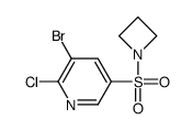 5-(azetidin-1-ylsulfonyl)-3-bromo-2-chloropyridine结构式