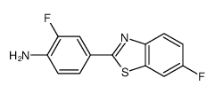 2-fluoro-4-(6-fluoro-1,3-benzothiazol-2-yl)aniline Structure