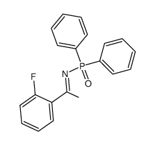 P,P-diphenyl-N-[1-(2-fluorophenyl)ethylidene]phosphinic amide Structure