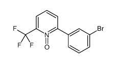 2-(3-bromophenyl)-1-oxido-6-(trifluoromethyl)pyridin-1-ium Structure
