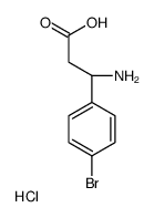 (S)-3-氨基-3-(4-溴苯基)丙酸盐酸盐结构式