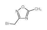 3-溴甲基-5-甲基[1,2,4]噁二唑结构式