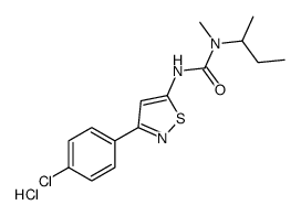 1-butan-2-yl-3-[3-(4-chlorophenyl)-1,2-thiazol-5-yl]-1-methylurea,hydrochloride结构式
