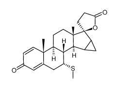 7α-thiomethyl-mespirenone结构式