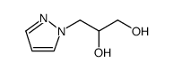 3-(1H-吡唑-1-基)丙烷-1,2-二醇结构式