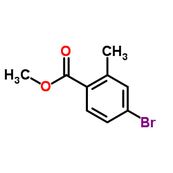 4-溴-2-甲基苯甲酸甲酯结构式