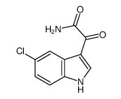 2-(5-Chloro-1H-indol-3-yl)-2-oxo-acetamide结构式