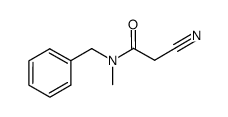 N-benzyl-N-methyl-2-cyano-acetamide结构式