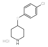 4-[(4-氯苯基)硫基]哌啶盐酸盐结构式