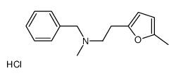 N-benzyl-N-methyl-2-(5-methylfuran-2-yl)ethanamine,hydrochloride结构式