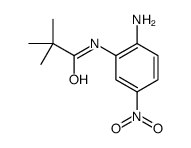 N-(2-氨基-5-硝基苯基)-2,2-二甲基丙酰胺结构式