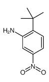 2-叔丁基-5-硝基苯胺结构式