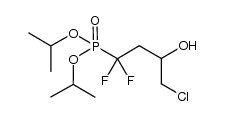 diisopropyl 4-chloro-1,1-difluoro-3-hydroxybutylphosphonate Structure
