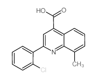 2-(2-氯苯基)-8-甲基喹啉-4-羧酸结构式