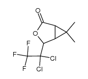 4-(1,1-dichloro-2,2,2-trifluoroethyl)-6,6-dimethyl-3-oxabicyclo[3.1.0]hexan-2-one Structure