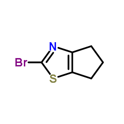 2-溴-4H,5H,6H-环戊二烯并[d] [1,3]噻唑结构式
