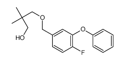 3-[(4-fluoro-3-phenoxyphenyl)methoxy]-2,2-dimethylpropan-1-ol结构式