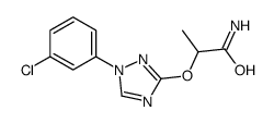 2-[[1-(3-chlorophenyl)-1,2,4-triazol-3-yl]oxy]propanamide Structure
