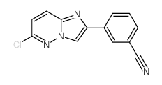 3-(6-Chloroimidazo[1,2-b]pyridazin-2-yl)benzonitrile Structure