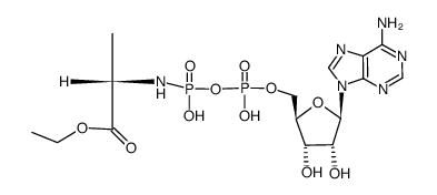 ethyl ester of adenosine 5'-diphospho-(Pβ --> N)-alanine Structure