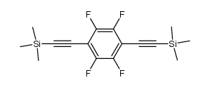 1,4-bis((trimethylsilyl)ethynyl)tetrafluorobenzene Structure