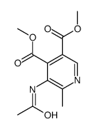 dimethyl 5-acetamido-6-methylpyridine-3,4-dicarboxylate结构式