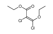 ethyl 2,3-dichloro-3-ethoxyprop-2-enoate结构式