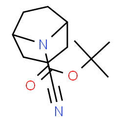 exo-8-boc-3-cyano-8-azabicyclo[3.2.1]octane Structure