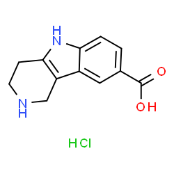 2,3,4,5-四氢-1H-吡啶并[4,3-b]吲哚-8-羧酸盐酸盐结构式
