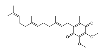 2,3-dimethoxy-5-methyl-6-[(2E,6E)-3,7,11-trimethyldodeca-2,6,10-trienyl]cyclohexa-2,5-diene-1,4-dione Structure