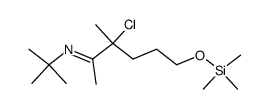 N-(tert-butyl)-3-chloro-3-methyl-6-((trimethylsilyl)oxy)hexan-2-imine Structure