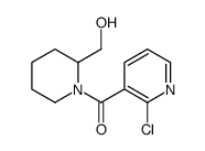 (2-chloropyridin-3-yl)-[2-(hydroxymethyl)piperidin-1-yl]methanone结构式