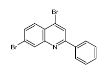 4,7-二溴-2-苯基喹啉结构式