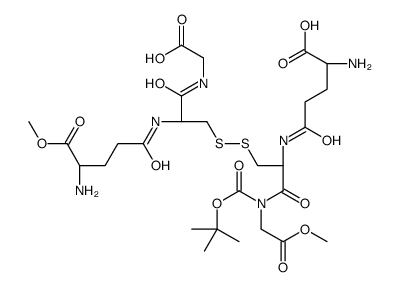 N-tert-Butyloxycarbonyl Glutathione Dimethyl Diester structure