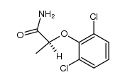 (-)-2-(2,6-dichlorophenoxy)propionamide结构式
