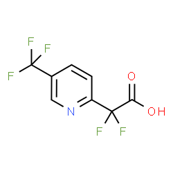 2,2-二氟-2-(5-(三氟甲基)吡啶-2-基)乙酸结构式