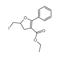 ethyl 5-(iodomethyl)-2-phenyl-4,5-dihydrofuran-3-carboxylate Structure