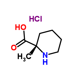 (2S)-2-Methyl-2-piperidinecarboxylic acid hydrochloride (1:1) Structure