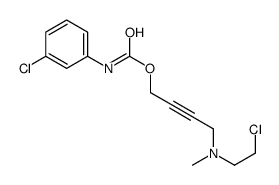 4-[2-chloroethyl(methyl)amino]but-2-ynyl N-(3-chlorophenyl)carbamate Structure
