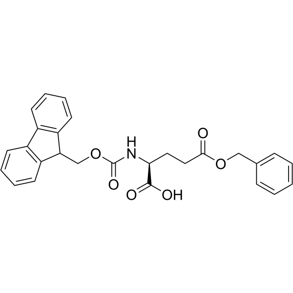 Fmoc-L-谷氨酸γ苄脂结构式